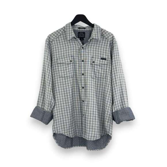 Lucky Brand Black Label Men's California Fit Snap Button Up - Size L - Picture 1 of 10